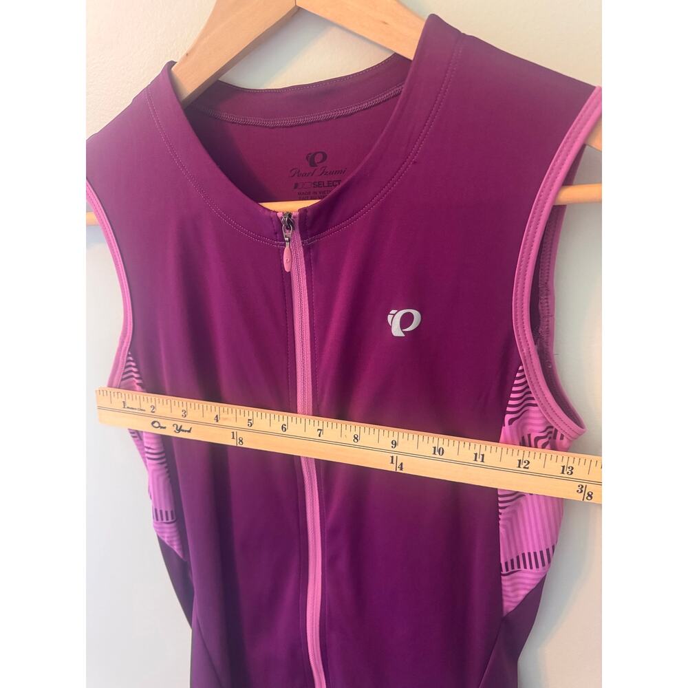 Pearl Izumi Select Women's Cycling Jersey Small Purple Pink Full Zip Sleeveless - Picture 6 of 6